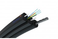 Cablu fibra optica FTTH de exterior cu sufa de otel, 4 fire