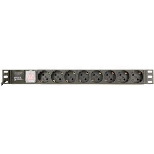 Priza rack PDU 8 porturi cu intrerupator si mufa pentru UPS