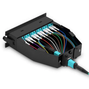 Caseta modulara MPO 24 fire ( 2x12MPO tata LC OM3 )