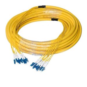 Breakout cablu interior SM OS2 24 fire LC/UPC-LC/UPC 14.5mm LSZH 50M