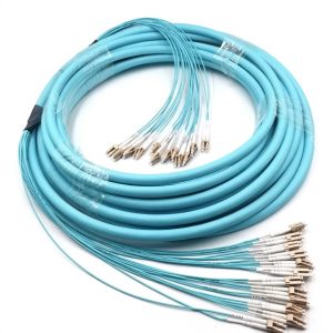 Breakout cablu interior MM OM3 12 fire LC/UPC-LC/UPC 12.5mm LSZH 25M
