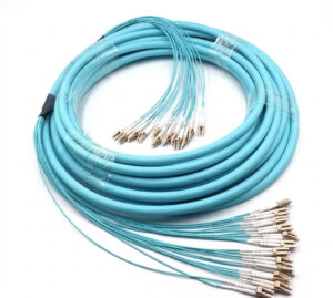 Breakout cablu interior MM OM3 24 fire LC/UPC-LC/UPC 14.5mm LSZH 25M