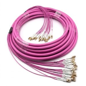 Breakout cablu interior MM OM4 24 fire LC/UPC-LC/UPC 14.5mm LSZH 25M