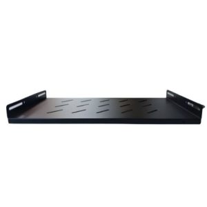Tava fixa rack 350mm 1U, 19" Neagra cu prindere in lateral Hondao