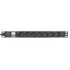 Priza rack PDU 7 porturi 19 inch, 1U cu intrerupator 2m