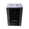 Cabinet rack 15u 600x600 montabil pe perete Negru