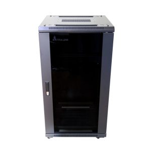 Cabinet rack 22u 600x600 de podea Negru