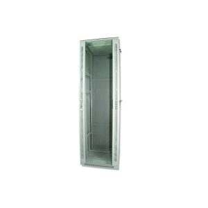 Cabinet Rack 42U Telcoline, 600x600 Gri 19", Usa De Sticla, Montaj Pe Podea