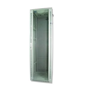 Cabinet Rack 42U Telcoline, 600x800 Gri 19", Usa De Sticla, Montaj Pe Podea