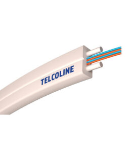 Cablu fibra optica FTTH 4 fire de interior alba