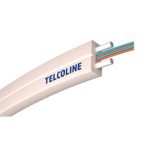Cablu fibra optica FTTH 4 fire de interior alba
