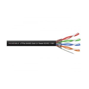 Cablu UTP CAT5E Maxcable CCA cu protectie UV pentru exterior