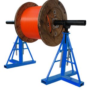 Derulator tambur 3 tone albastru fix