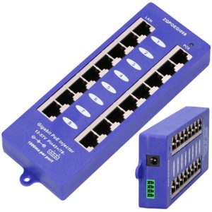 Injector POE 8 Port/ 8 x 1000Mb/s Rj45 Mode B