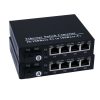 Kit media convertoare fibra optica wdm 10/100 SC 20 km cu 4 porturi rj45