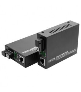 Kit media convertor  fibra optica gigabit wdm sm 10/100/1000 20km