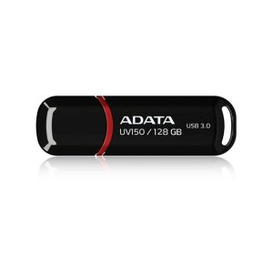 MEMORIE USB 3.2 ADATA 128 GB, cu capac, carcasa plastic, negru, "AUV150-128G-RBK