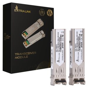 Pachet 2 Module SFP 1.25G Extralink 850NM 550M Multi Mode Dedicate Pentru HP/ARUBA