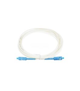 Patchcord Fibra Optica SC/UPC-SC/UPC 3mm Simplex LSZH 3M Alb