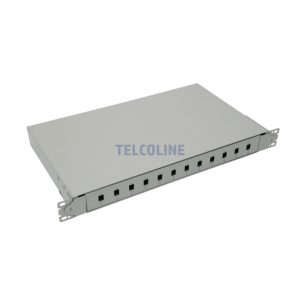 Patchpanel ODF 12 porturi Gol Gri