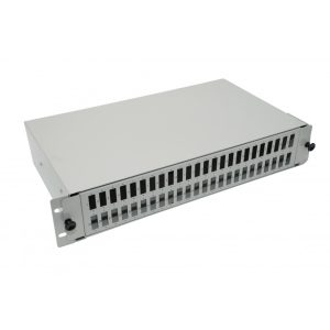 Patchpanel ODF 48 porturi duplex ( 96 fire ) 2U Gol Gri