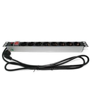 Priza rack PDU 8 porturi 19 inch, cu intrerupator si siguranta Telcoline
