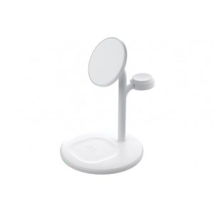 Suport De Incarcare Inductiv Greencell MagScape 3-In-1 MagSafe Pentru iPhone, Apple Watch, AirPods Si Alte Casti Wireless