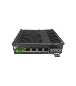 Switch Industrial 4 Porturi Rj45 100Mb + 1 port dublu SC 100Mb 20km OFS-ISF1T4-20