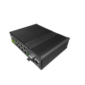 Switch Industrial 8 Porturi Rj45 100Mb  + 1 Port Gigabit Rj45 + 1 Port Gigabit SFP OFS-IGSF1GT1DT8
