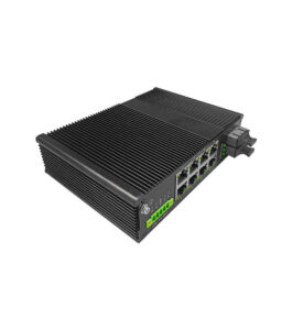 Switch Industrial 8 Porturi Rj45 Gigabit + 2 Porturi duble SC Gigabit 20km OFS-IGSF2T8-20