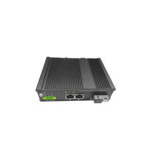 Switch Industrial POE 2 Porturi Rj45 Gigabit + 1 Port Optic tip B Gigabit OFS-PE-IGSF1T2-20B