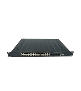 Switch Industrial POE 24 Porturi Gigabit + 4 Porturi SFP+ 10Gb cu Management L3