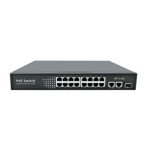 Switch POE 16GE + 2GE  + 1SFP Gigabit