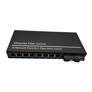 Switch POE 8Fe + 2 Porturi Optice A+ B 100MB