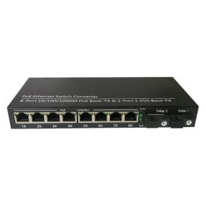 Switch POE 8GE + 2 Porturi Optice A+ B Gigabit