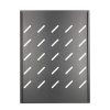 Tava fixa rack ( raft ) 350mm 1U, 19" Neagra  cu prindere in lateral pentru rack cu adancime de 600